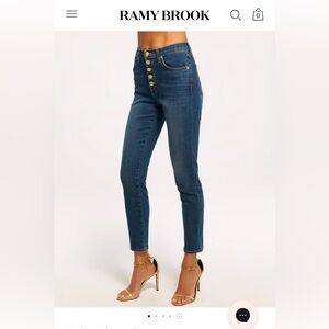 SOLD! NWT Ramy Brook Button-Up Karlie High-Rise Jean - Size 33